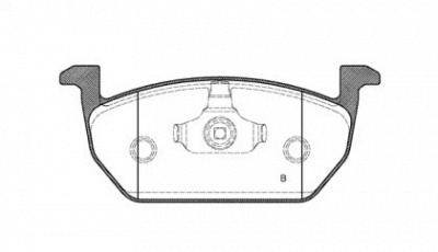 OPEN PARTS bpa160101 -  Комплект тормозных колодок, дисковый тормоз
